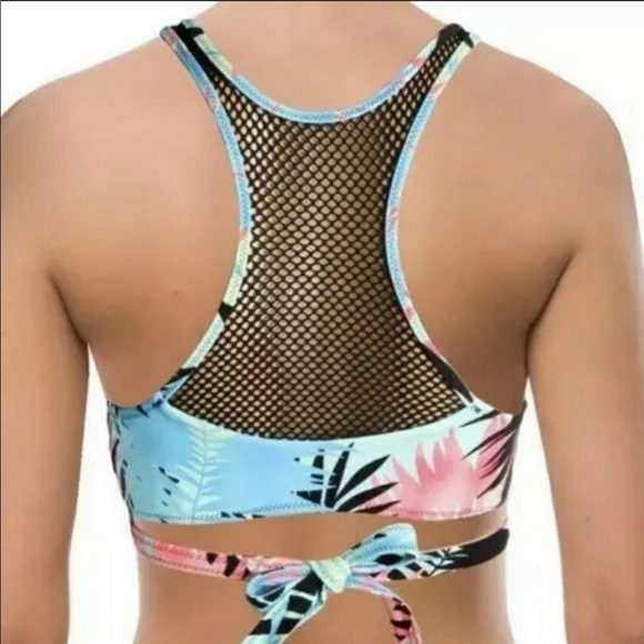 NWT - Sundazed Wrap Tropical Bikini Top - Picture 2 of 9